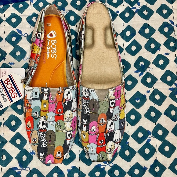 NIB Sketchers Bobs Dogs Wag Party Slip Ons - Picture 6 of 7